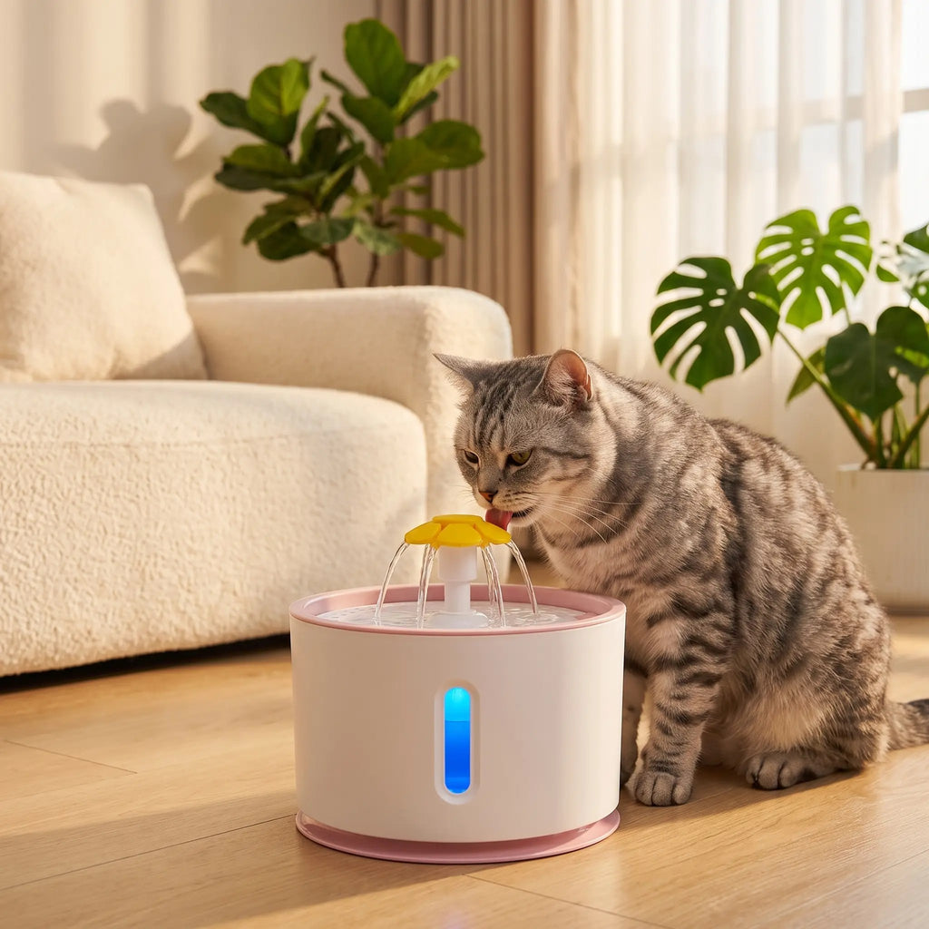 Fuente de Agua para Gatos y Mascotas